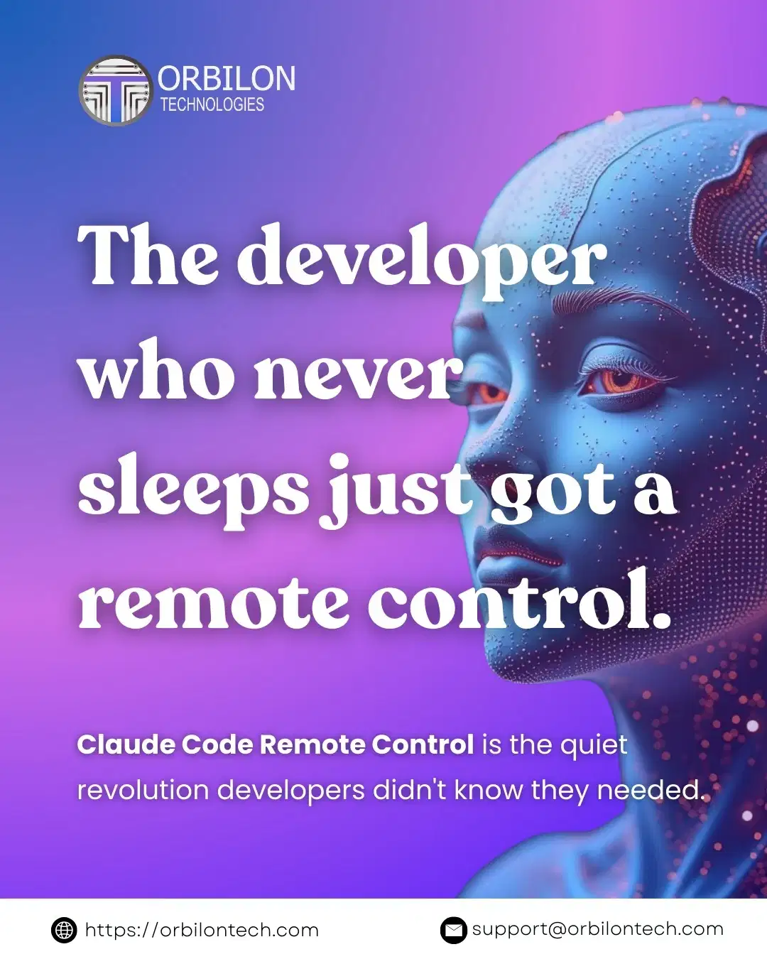 Claude Code Remote Control mobile coding 2026 - developer controls AI from phone - Orbilon Technologies