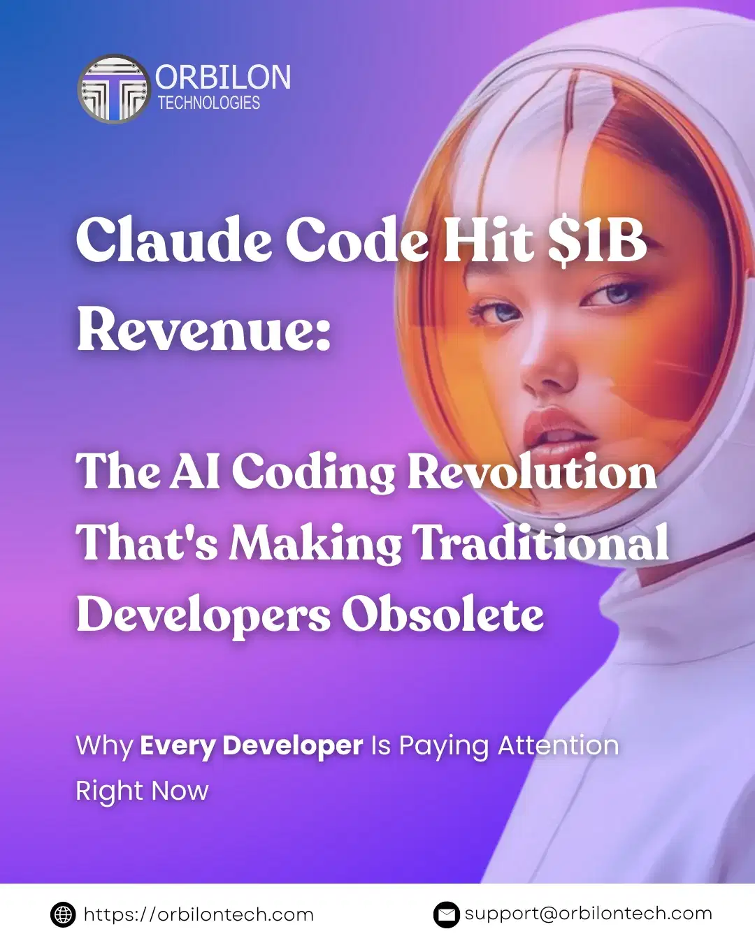 Claude Code hit $1B revenue - AI coding revolution 2026 - Orbilon Technologies